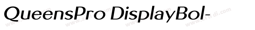 QueensPro DisplayBol字体转换